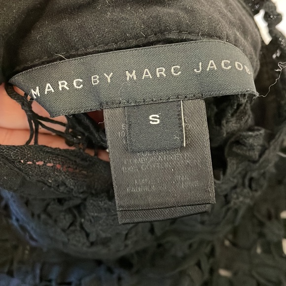 Marc By Marc Jacobs Brontë lace black long sleeve top, size S - Picture 2 of 5